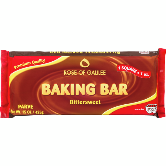 Paskesz Kosher Rose of Galilee Baking Bar Bittersweet 425 g, $1.88/100g