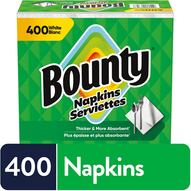 Bounty Paper Napkins, White, 400 Count 400 ea, $0.04/1ea