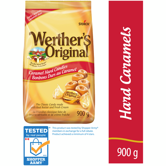 Werther's Original Caramel Hard Candy 900 g, $1.89/100g