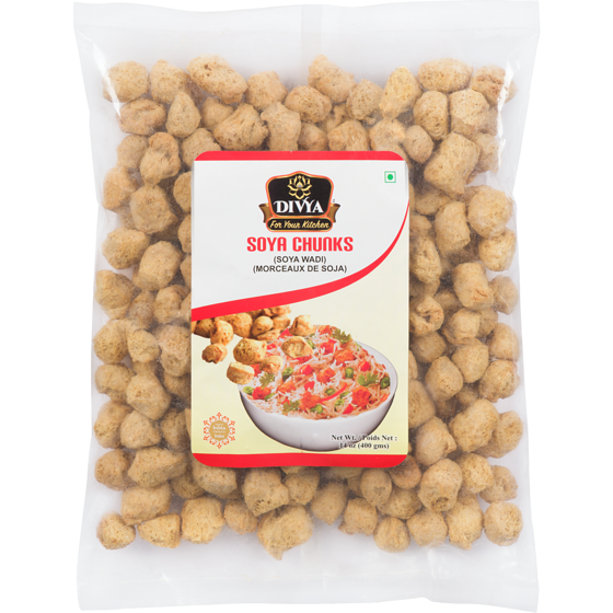Divya Soya Chunks 400 g, $0.50/100g