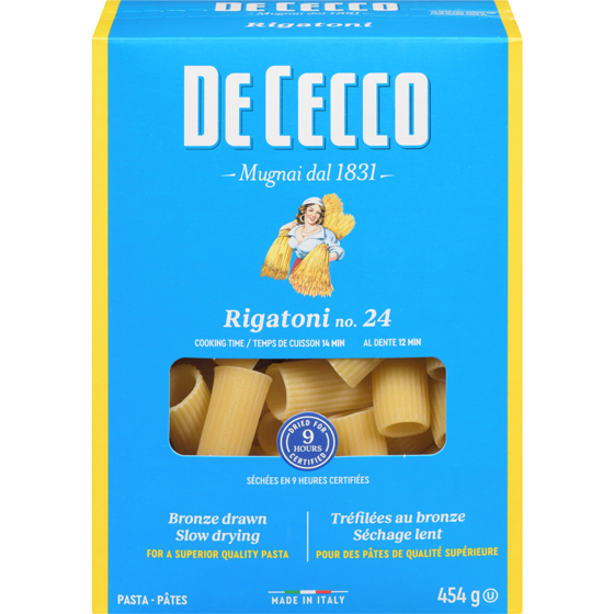 De Cecco Pâtes Rigatoni No. 24 450 g, 0,77 $/100g