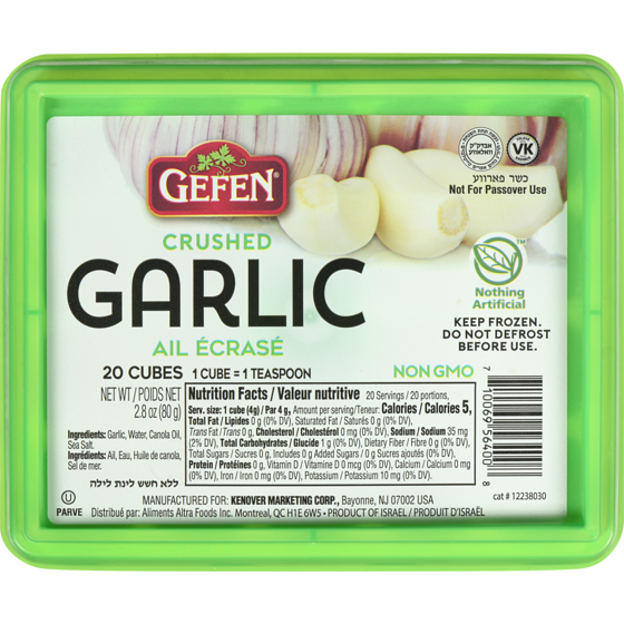 Gefen Cubes d’ail écrasé casher 71 g, 8,86 $/100g