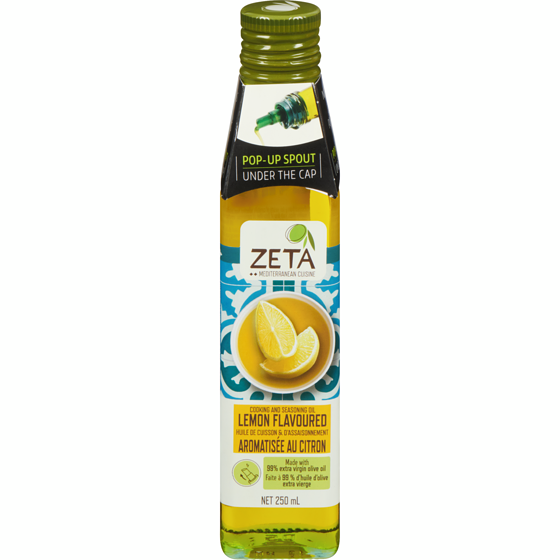 Zeta Huile de cuisson & d'assaisonnement aromatisée au citron 250 ml, 4,52 $/100ml