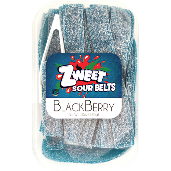 Zweet Lanières acidulées Sour Belt, mûre casher 285 g, 2,80 $/100g