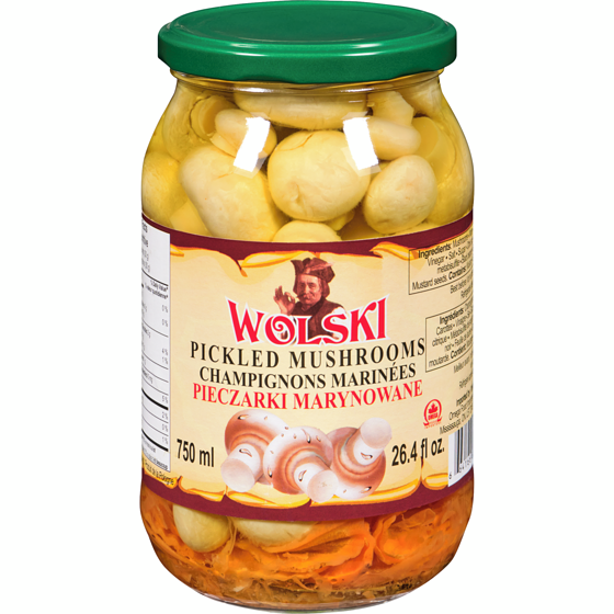 Wolski Pickled Mushrooms 750 ml, $1.33/100ml