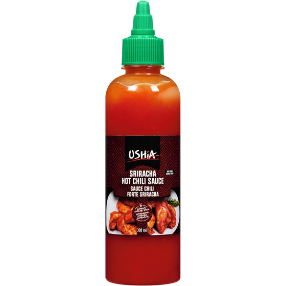 Ushia Sriracha Hot Chili Sauce 300 ml, $1.66/100ml