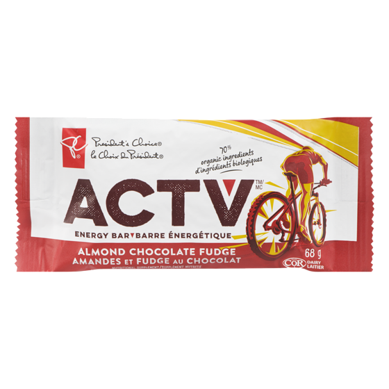 President's Choice Energy Bar Almond Chocolate Fudge 68 g, $2.19/100g