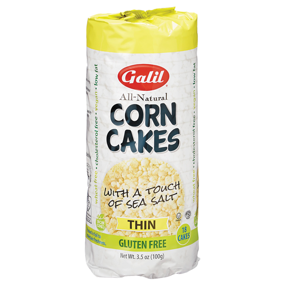 Galil Kosher Corn Cakes With Salted    100 g, $3.29/100g