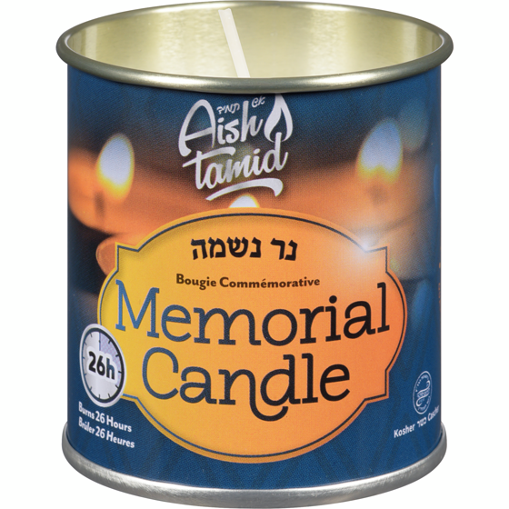 Aish Tamid Kosher Memorial Candle 26x1.0 ea, $0.04/1ea