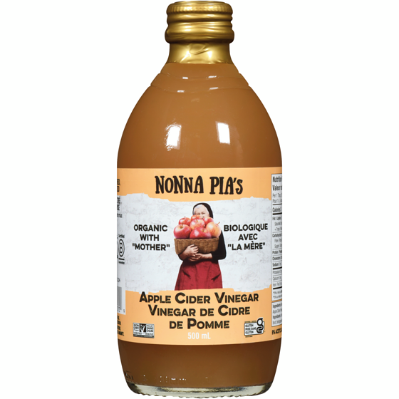 Nonna Pia's Gourmet Sauces Organic Apple Cider Vinegar 500 ml, $1.30/100ml