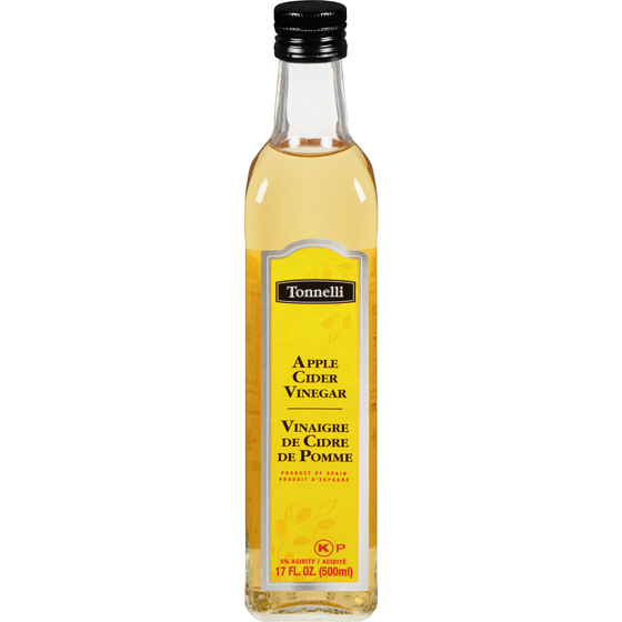 Tonnelli Kosher Apple Cider Vinegar 500 ml, $1.40/100ml