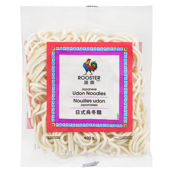 Rooster Udon Noodles Japanese 400 g, $0.75/100g