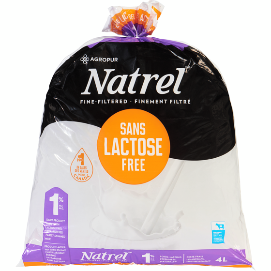 Natrel Lactose Free 1% Dairy Product (4L) 4 l, $0.32/100ml