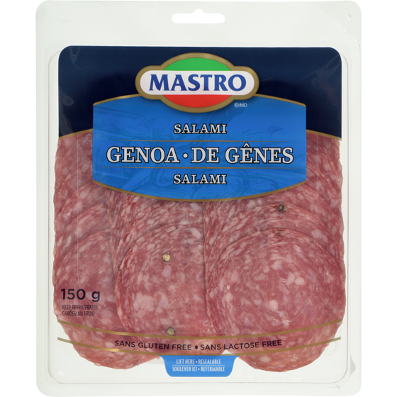 Mastro Salami de Gênes 150 g, 5,53 $/100g