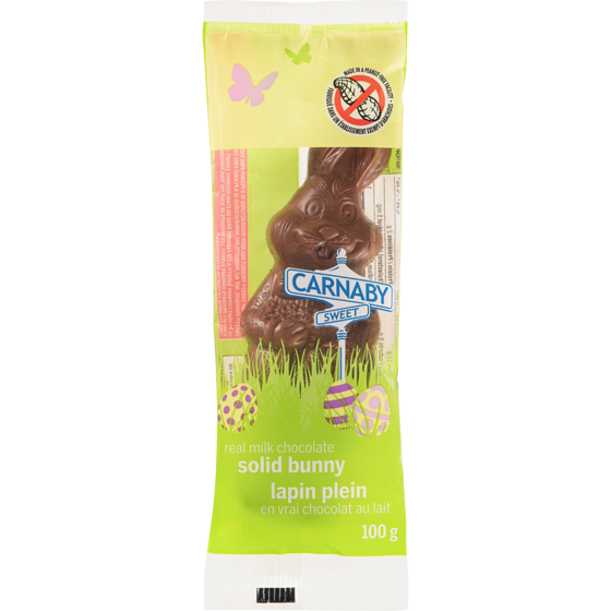 Carnaby Sweet Lapin Plein En Vrai Chocolat Au Lait, 100g 100 g, 1,79 $/100g