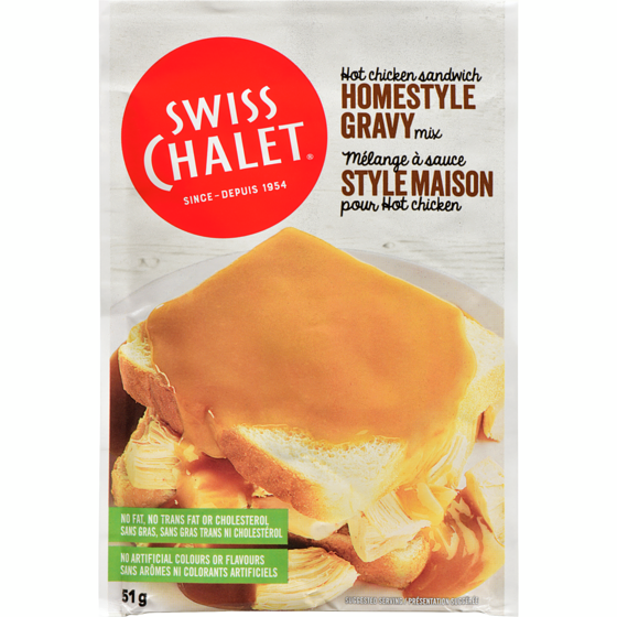 Swiss Chalet Homestyle Gravy Mix Hot Chicken Sandwich 51 g, $5.47/100g