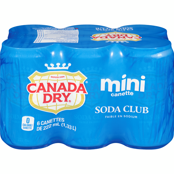 Canada Dry Soda club 6x222.0 ml, 0,43 $/100ml