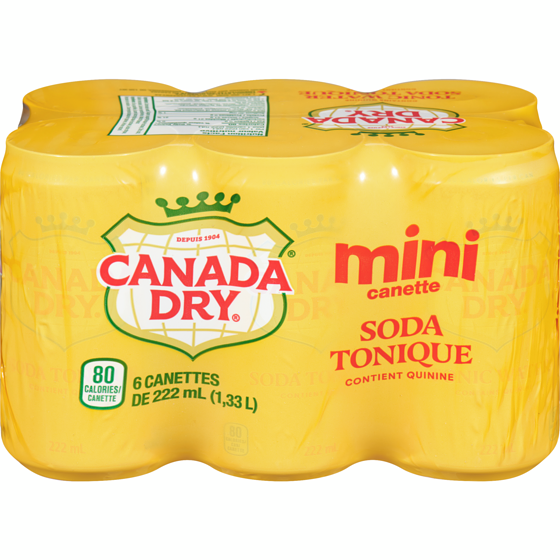 Canada Dry Soda tonique 6x222.0 ml, 0,43 $/100ml