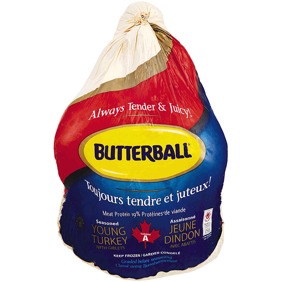 Butterball Butter Ball Frozen Turkey, 3-5 Kg 1 ea