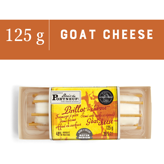 Saputo Paillot de Chèvre Cheese 125 g, $7.59/100g