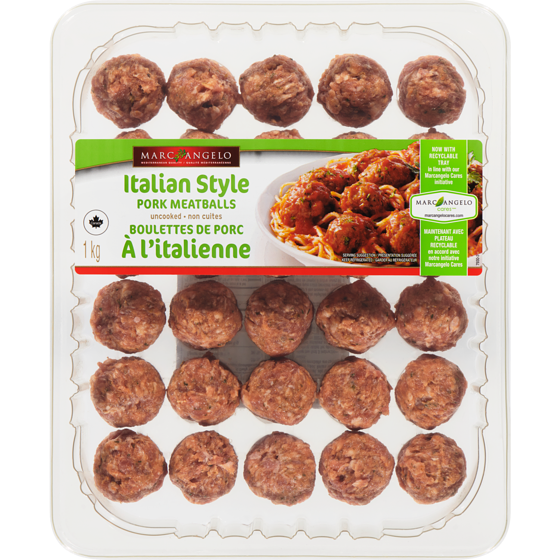Marcangelo Italian Pork Meatballs 1 kg, $1.55/100g