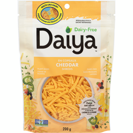 Daiya Dairy Free Cheddar Cheese Shreds 200 g, $2.75/100g