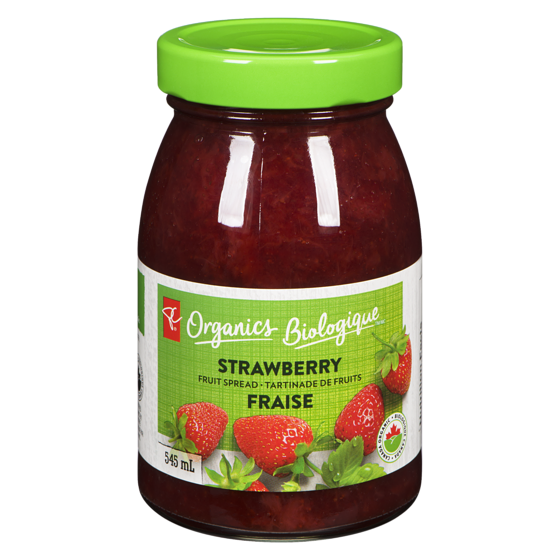 PC Biologique Tartinade de fruits à la fraise Biologique 545 ml, 1,25 $/100ml