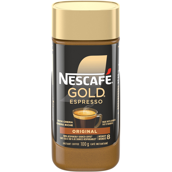 Nestlé Café espresso instantané GOLD avec crema 100 g, 9,99 $/100g
