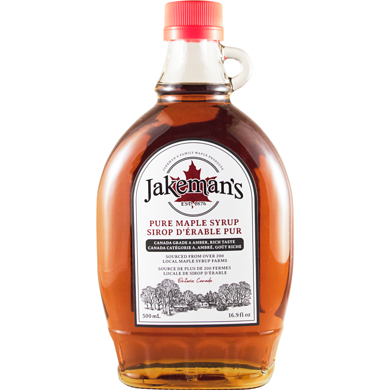 Jakeman's Pure Canadian Maple Sugar 500 ml, $2.60/100ml