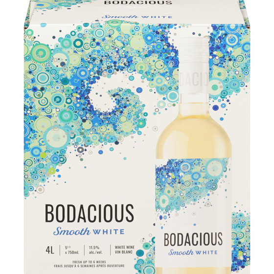 Bodacious Bodacious Smooth White Blend Box (ID required at pick-up) 4000 ml, $1.24/100ml