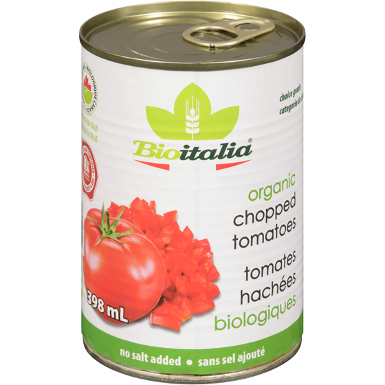 Bioitalia Organic Chopped Tomatoes 398 ml, $0.95/100ml