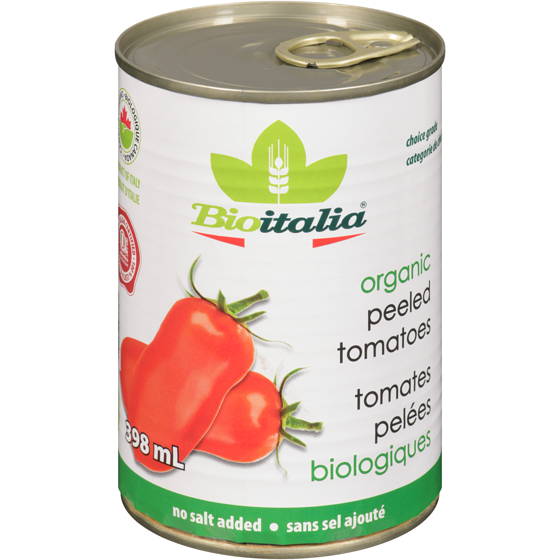 Bioitalia Tomates Pelées Biologiques 398 ml, 0,75 $/100ml