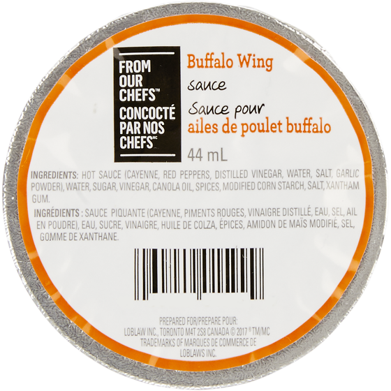From Our Chefs Buffalo Wing Dipping Sauce 44 ml, $2.25/100ml