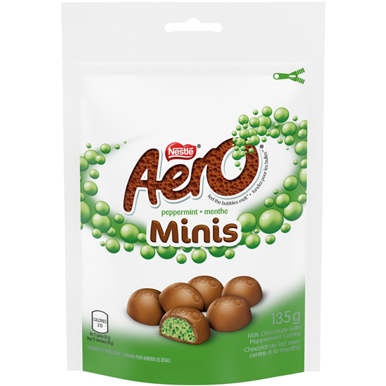 Nestlé Aero Peppermint Milk Chocolate Minis 135 g, $5.18/100g