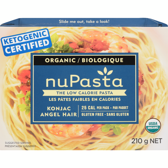 nuPasta the Low Calorie Pasta Organic Konjac Angel Hair 210 g, $2.04/100g
