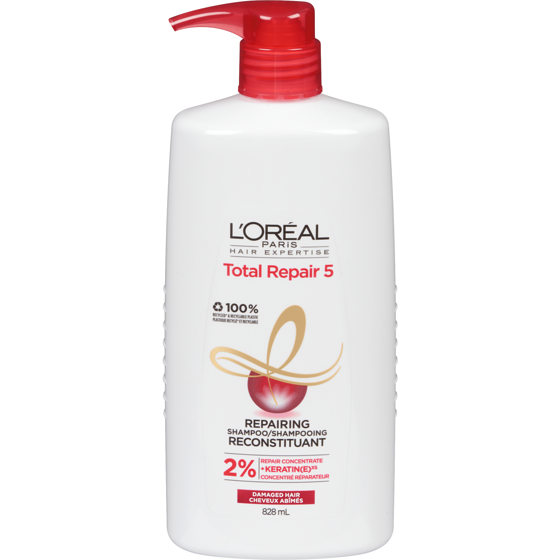 L'Oreal Paris Expertise Shampoo, Total Repair 828 ml, $1.75/100ml