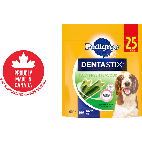 Pedigree Dentastix Oral Care Fresh Flavour Adult Dog Treats For Medium Breeds 608 g, $1.81/100g