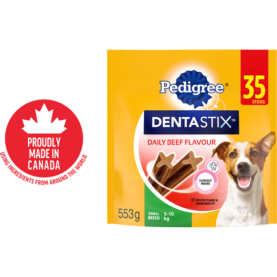 Pedigree Dentastix Oral Care Beef Flavour Adult Dog Treats For Small Breeds 553 g, $2.26/100g