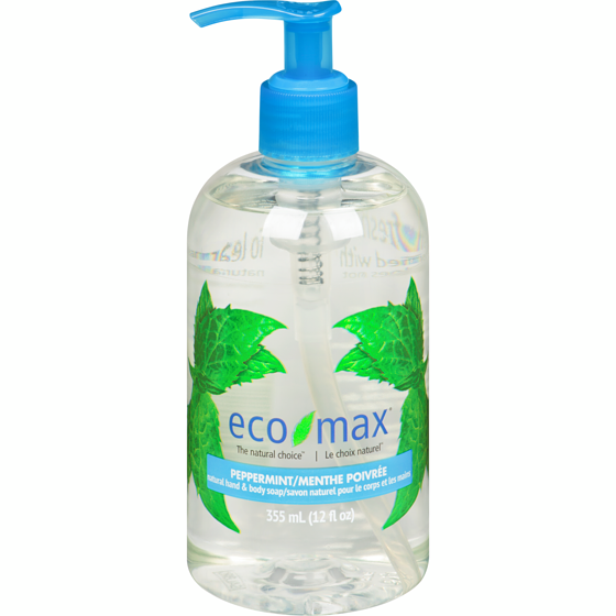 Eco-Max Savon à Main Naturel Menthe Poivrée 355 ml, 0,98 $/100g