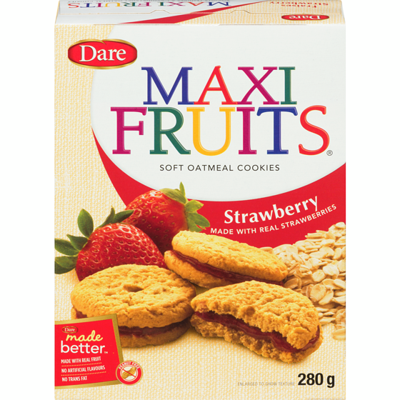 Dare Maxi Fruits Strawberry Cookies 280 g, $0.89/100g