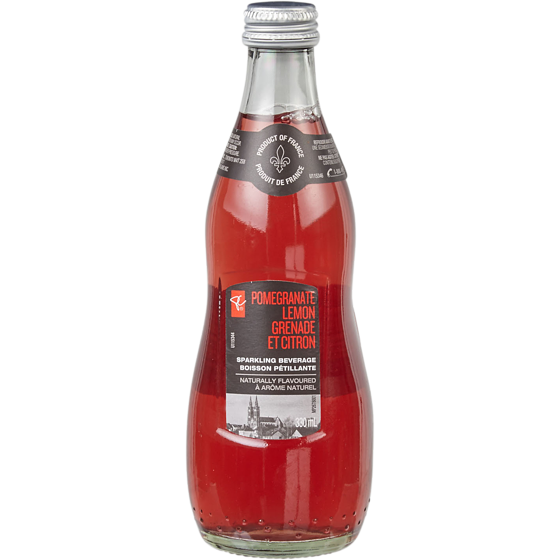 PC Black Label Sparkling Beverage Pomegranate Lemon