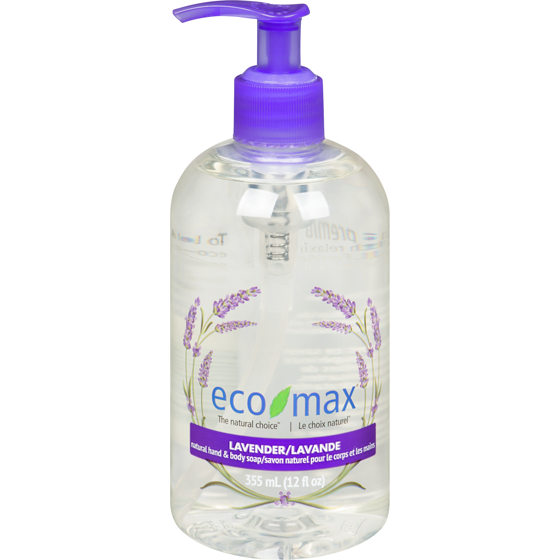 Eco-Max The Natural Choice Natural Hand Soap Lavender 355 ml, $0.98/100g