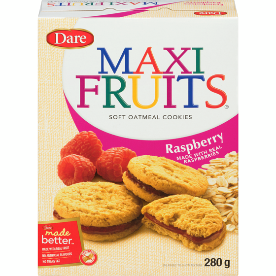 Dare Maxi Fruits Raspberry Cookies 280 g, $0.89/100g