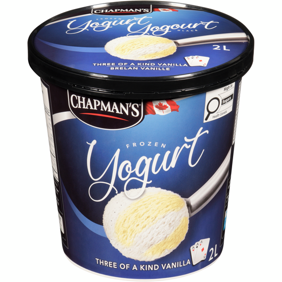 Chapmans Frozen Yogurt 3 Of a Kind Vanilla 2 l, $0.33/100ml