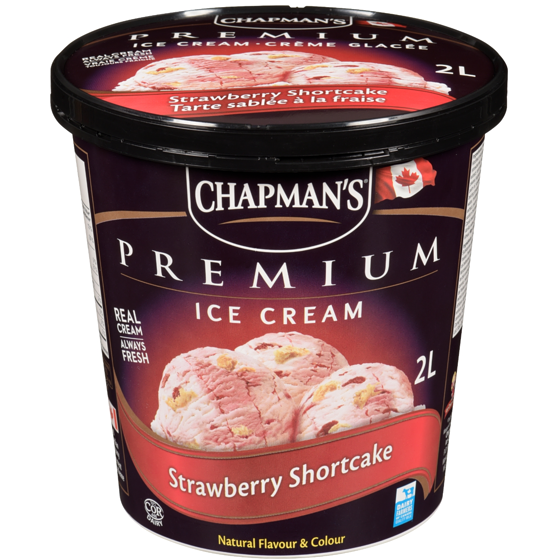 Chapmans Premium Strawberry Shortcake Ice Cream 2 l, $0.45/100ml