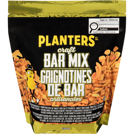 Planters Grignotines de bar artisanales 550 g, 1,18 $/100g
