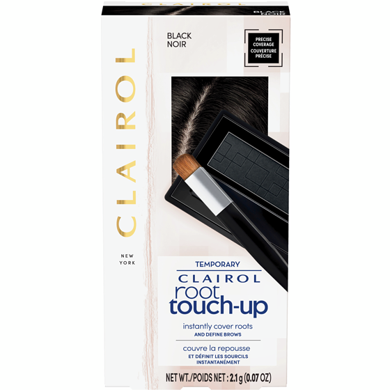 Clairol Root Touch-Up Black, Temporary Concealing Powder from Canada's #1 Root Touch Up Brand, Covers Gray, Instant Natural Looking Color 1 ea, $11.89/1ea