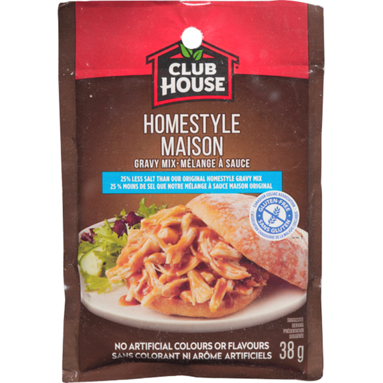 Club House Sauce Maison 25% Moins De Sel 38 g, 4,45 $/100g