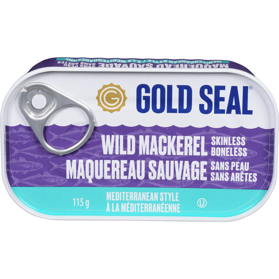 GoldSeal Mackerel Mediterranean Style 115 g, $2.61/100g