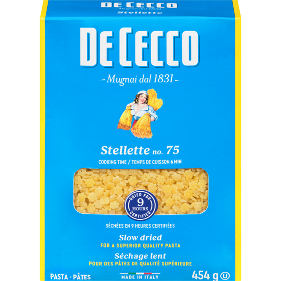 De Cecco Pasta Stellette No. 75 454 g, $0.72/100g